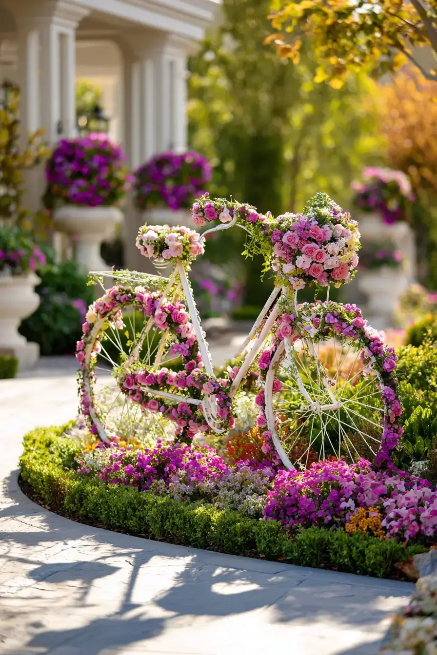 29 Bicycle Yard Decor Ideas for a Charming Outdoor Space 8