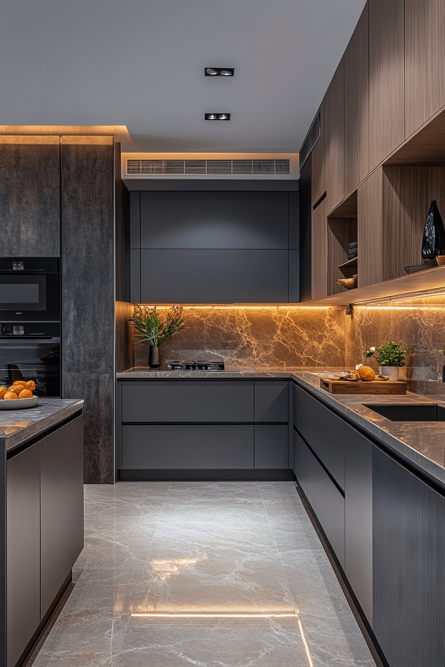 29 Aluminium Kitchen Cabinets That Look Like the Future 8