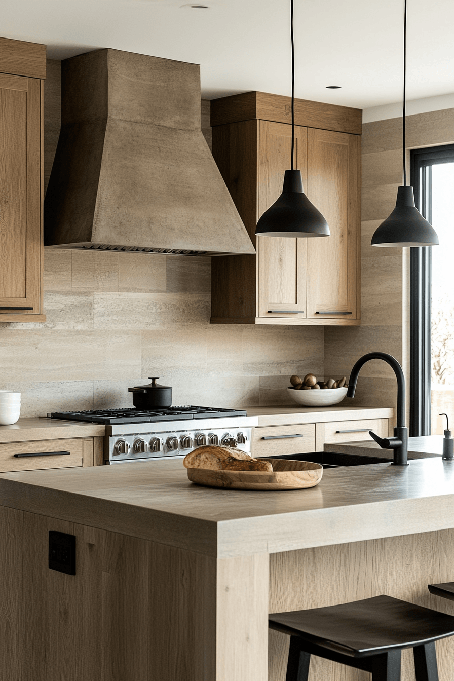 29 Stained Kitchen Cabinets With Real Wood Grain 9