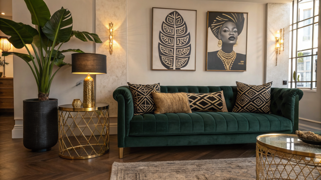 29 Afro Chic Home Decor Ideas That Blend Heritage with Modern Style 34 afro chic home decor
