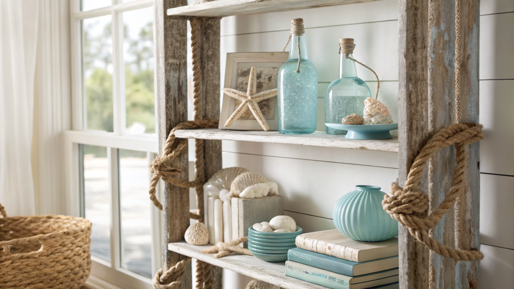 10 Coastal Shelf Decor Ideas That Make Your Walls Feel Like the Beach 35 coastal shelf decor