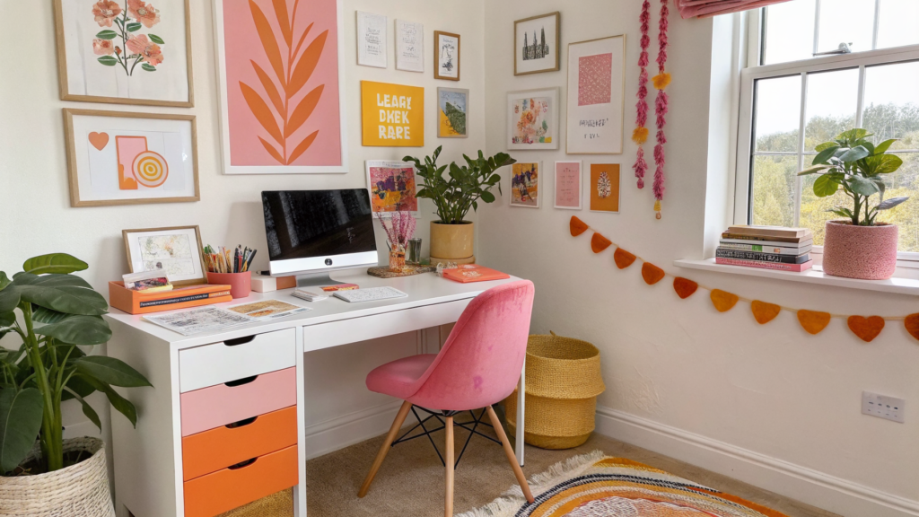 29 Dopamine Decor Office Ideas to Make Work Feel a Little Lighter 34 dopamine decor office