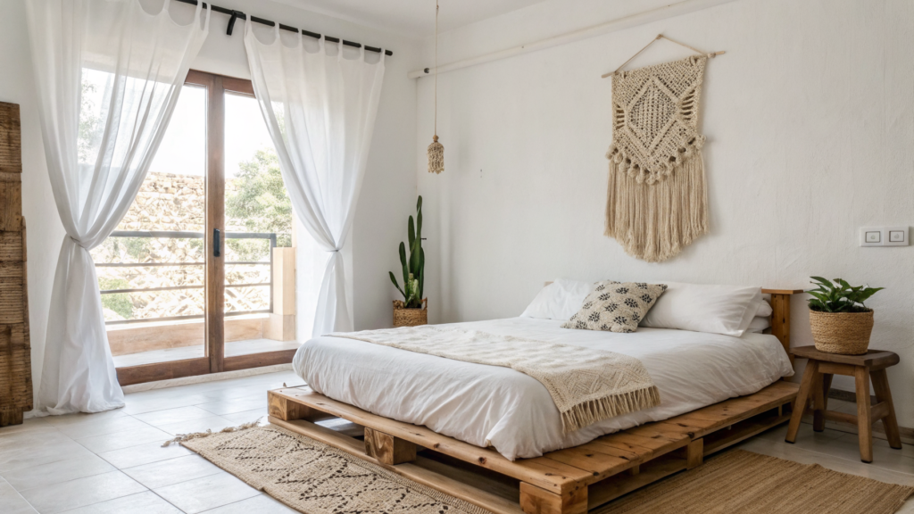 29 Minimalist Boho Bedrooms That Prove Less Can Still Feel Warm 32 minimalist boho bedrooms