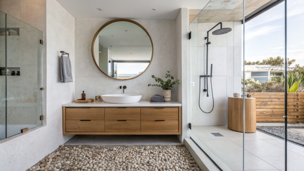 29 Modern Coastal Bathroom Ideas That Feel Like a Spa Without the Price 30 modern coastal bathroom