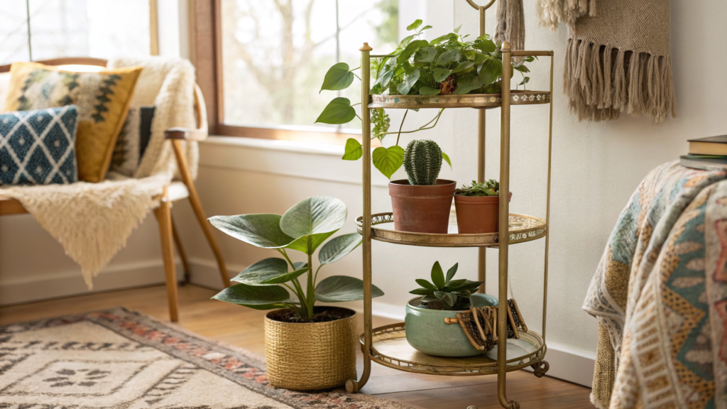 21 Plant Stand Ideas That Keep Your Greens Alive 32 plant stand