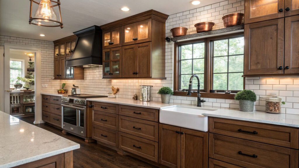 29 Stained Kitchen Cabinets With Real Wood Grain 32 stained kitchen cabinets