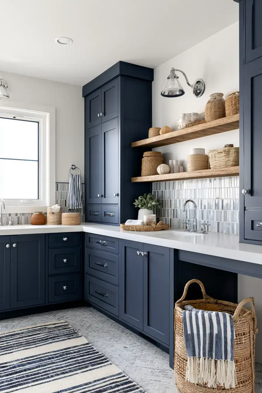 29 Nautical Bathroom Ideas for a Harbor-Side Morning 1 nautical bathroom