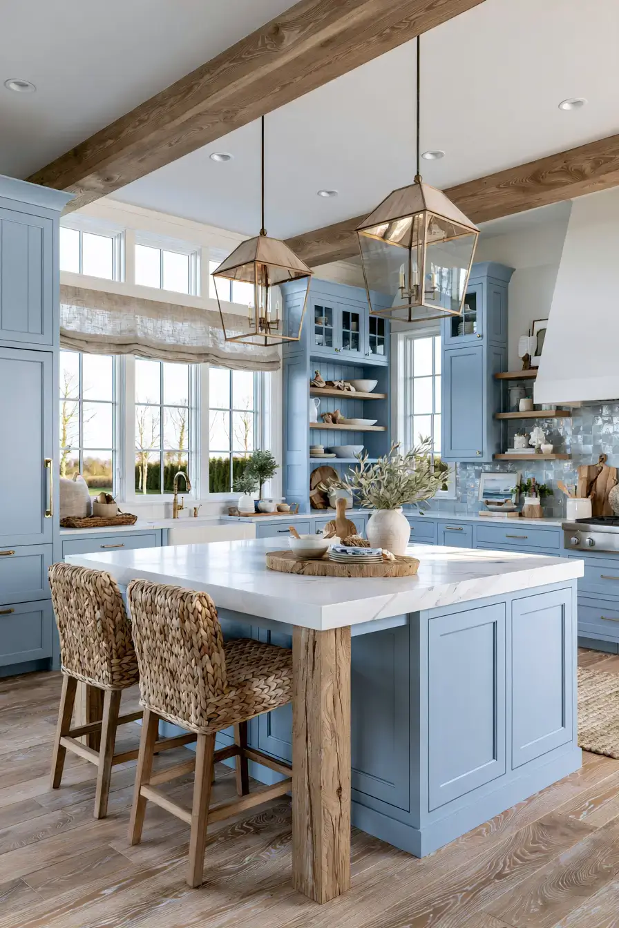 29 Nautical Kitchen Ideas for Cooking With a Sea Breeze 1 nautical kitchen