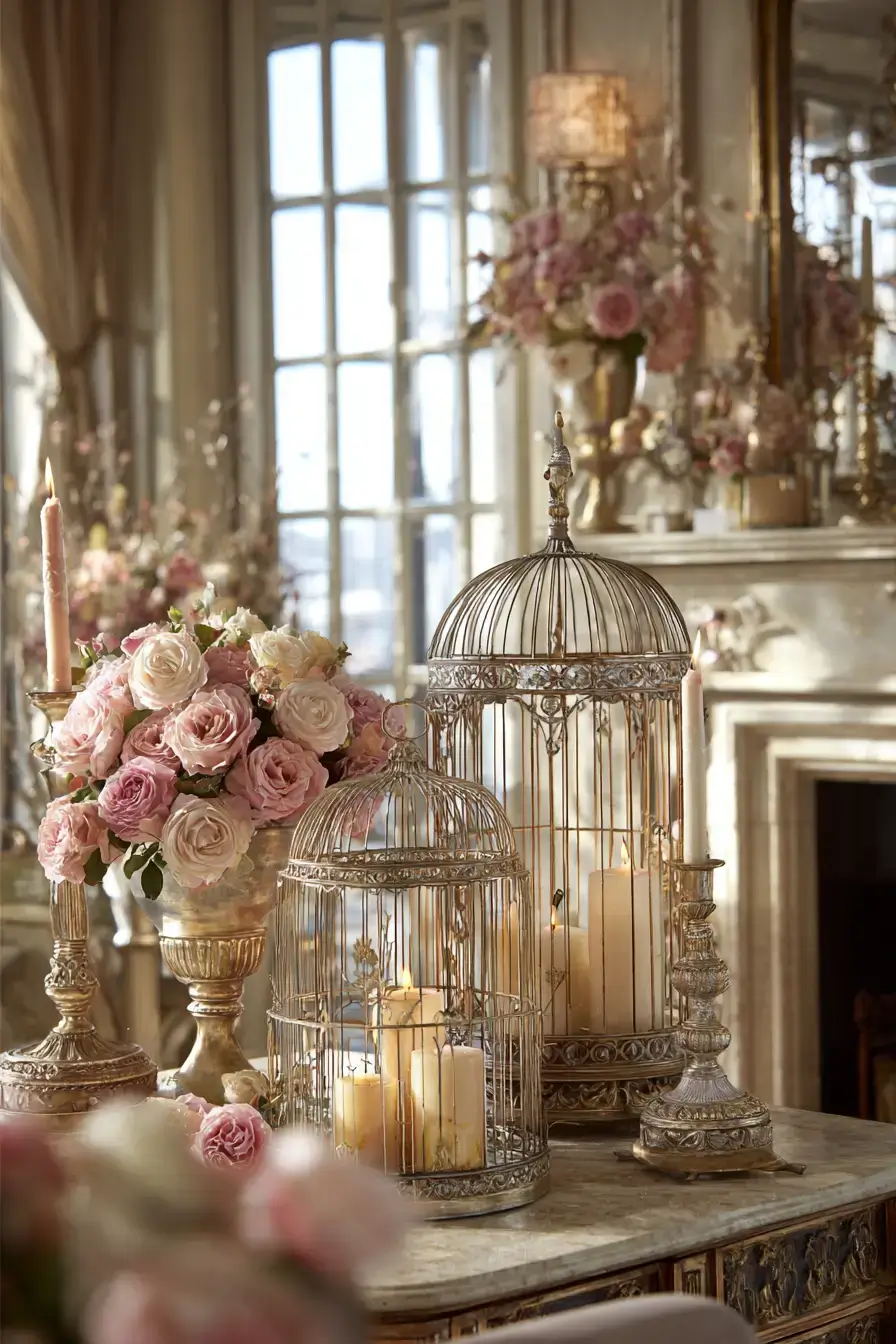 29 Vintage Birdcage Decor Ideas That Give Flea Market Finds a Second Life 1 vintage birdcage decor ideas