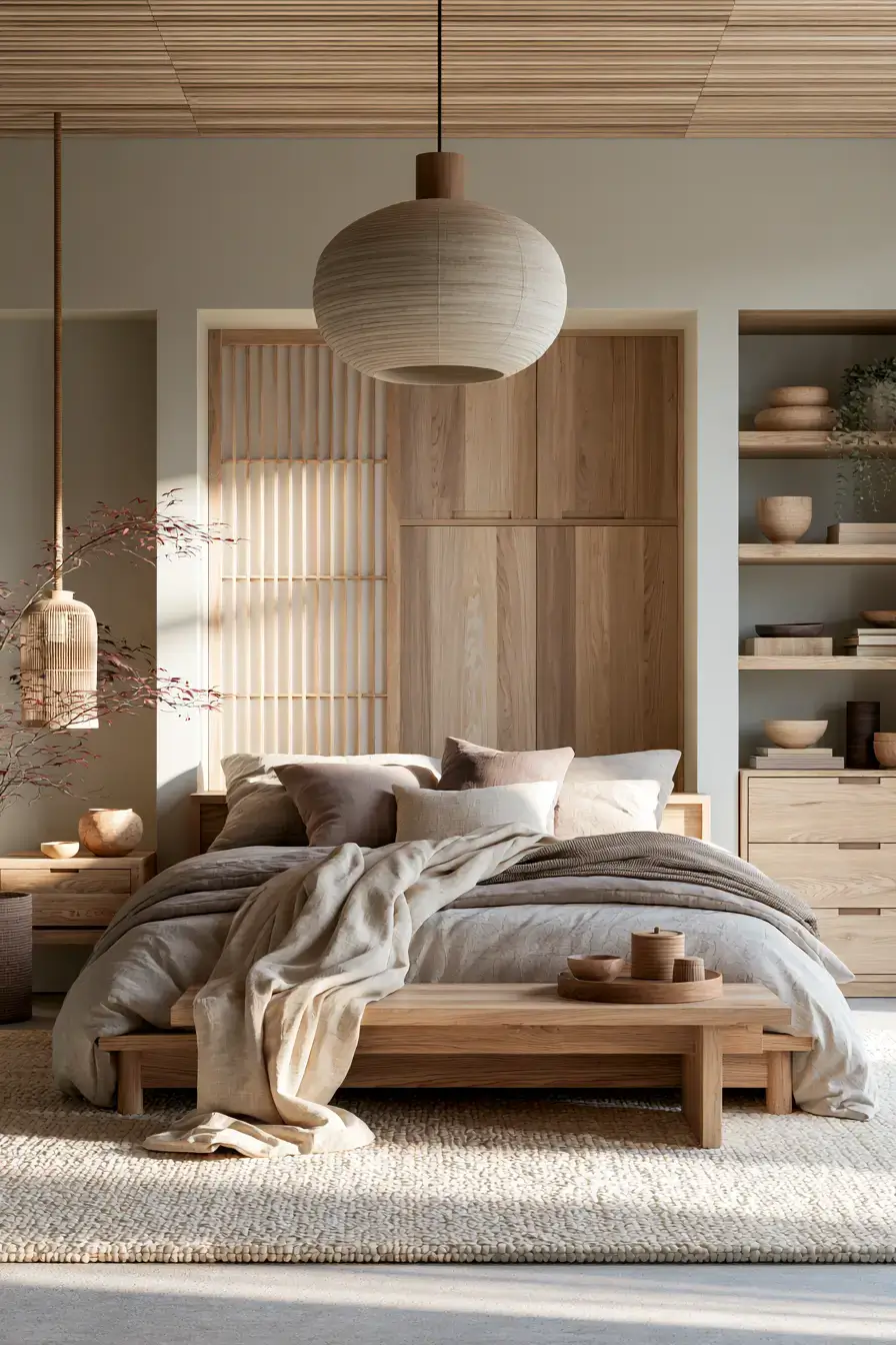 29 Japandi Style Bedroom Ideas for Sleeping Simply 10 japandi style bedroom