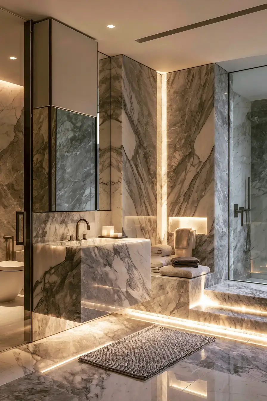 29 Natural Stone Bathroom Ideas Built to Outlast Trends 10 natural stone bathroom
