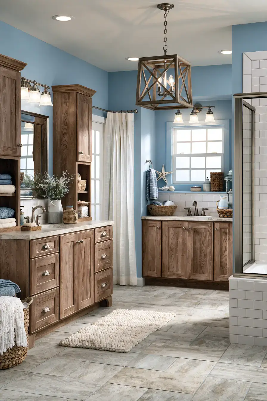 29 Nautical Bathroom Ideas for a Harbor-Side Morning 12 nautical bathroom
