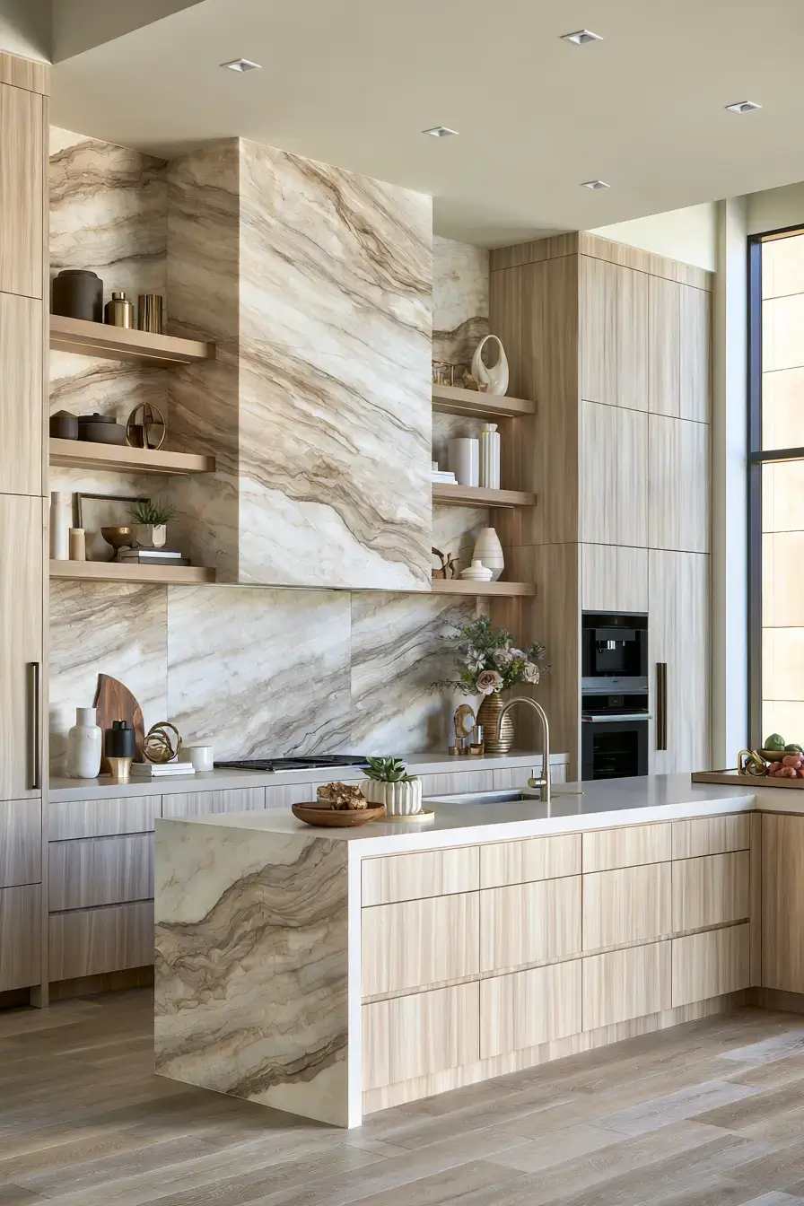 29 Natural Stone Backsplash Kitchen Ideas With Real Texture 12 natural stone backsplash kitchen