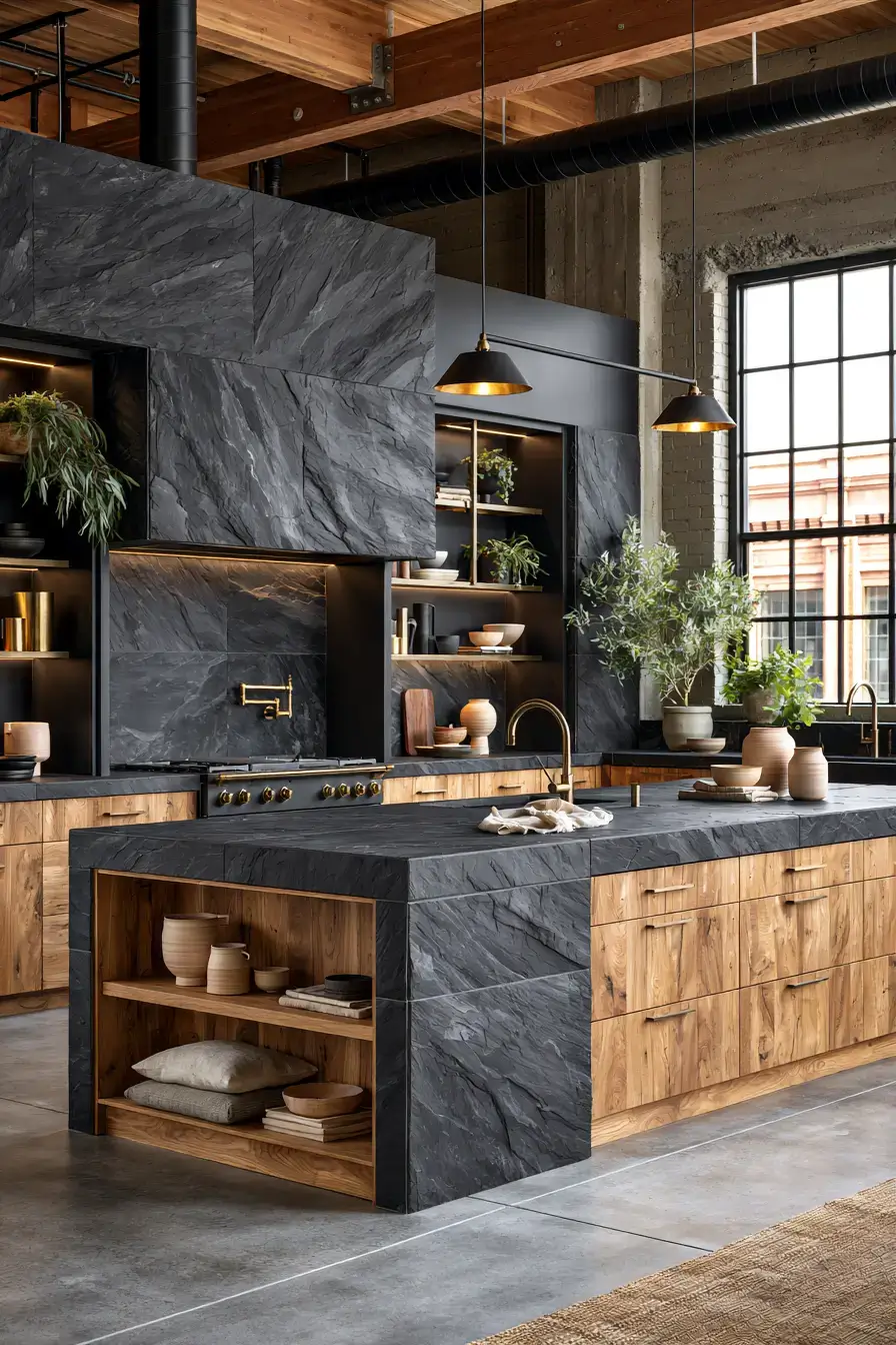 29 Stone Kitchen Ideas for Cooks Who Like Substance 12 stone kitchen