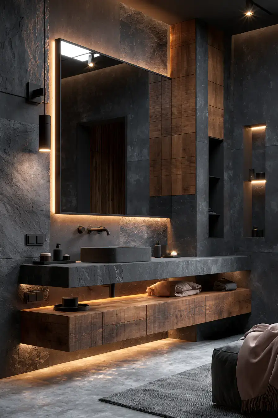 29 Natural Stone Bathroom Ideas Built to Outlast Trends 13 natural stone bathroom