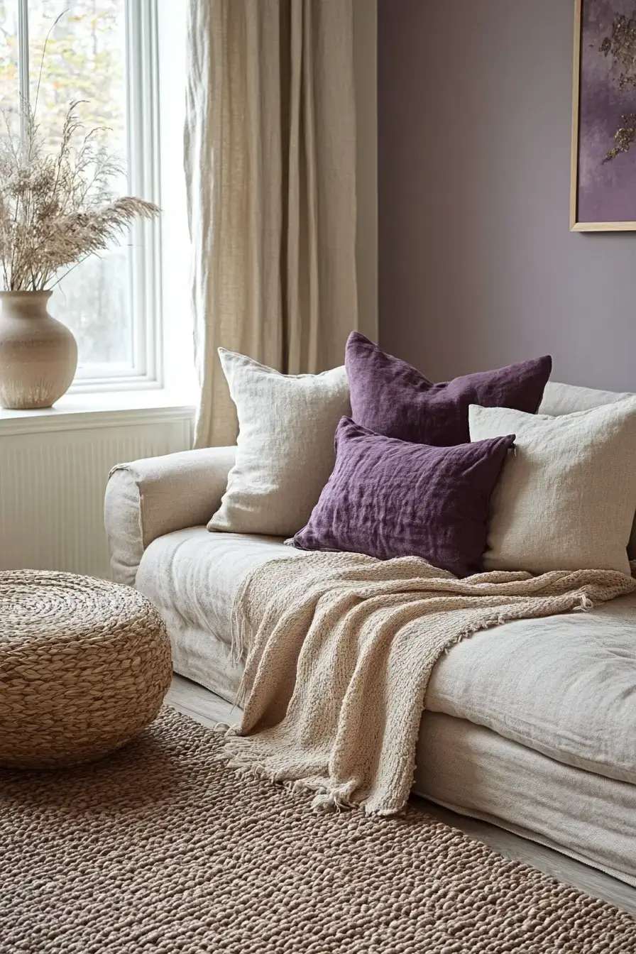 29 Purple Living Room Ideas That Prove the Color Deserves a Comeback 14 purple living room