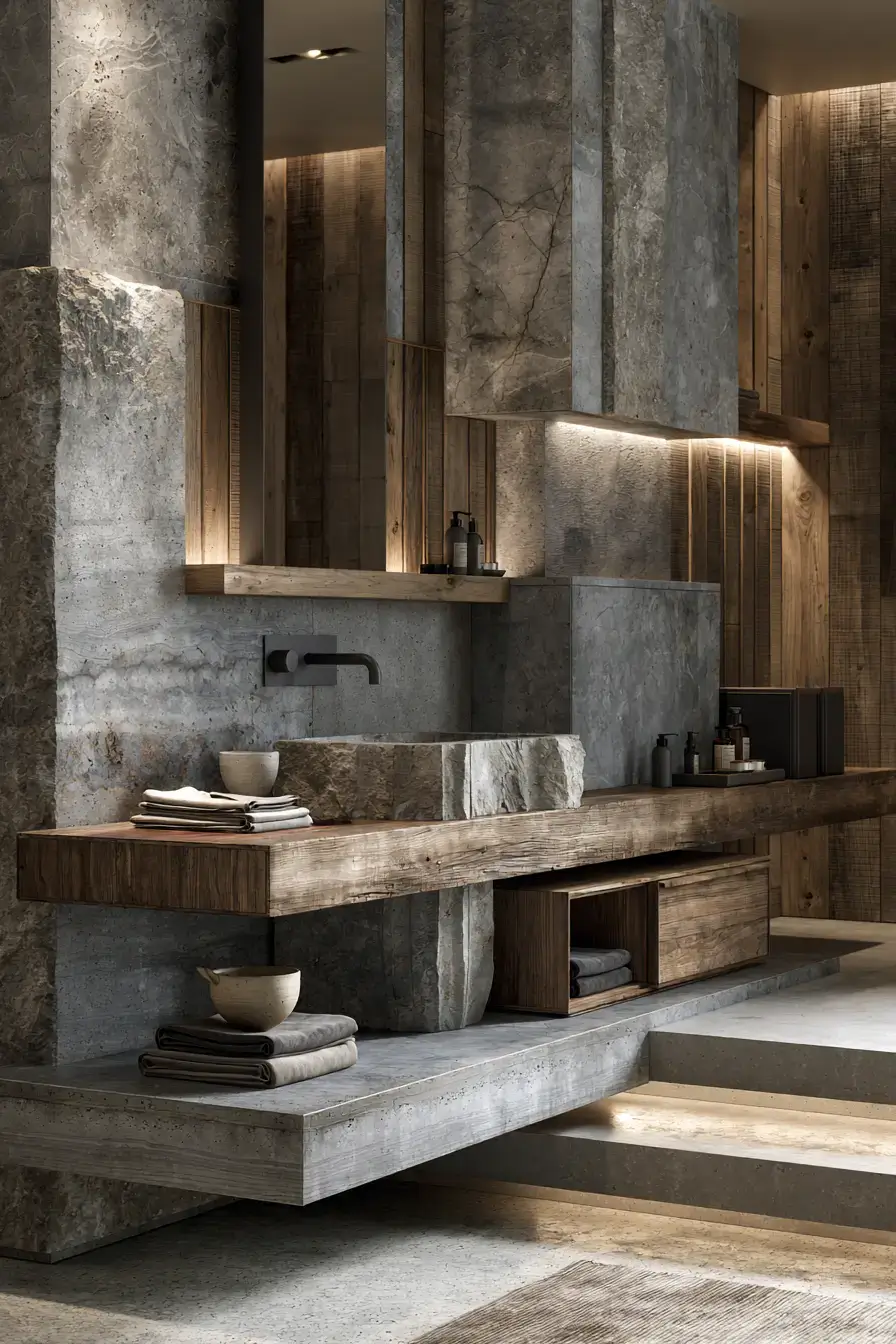29 Japandi Style Bathroom Ideas for Quiet, Warm Minimalism 14 japandi style bathroom