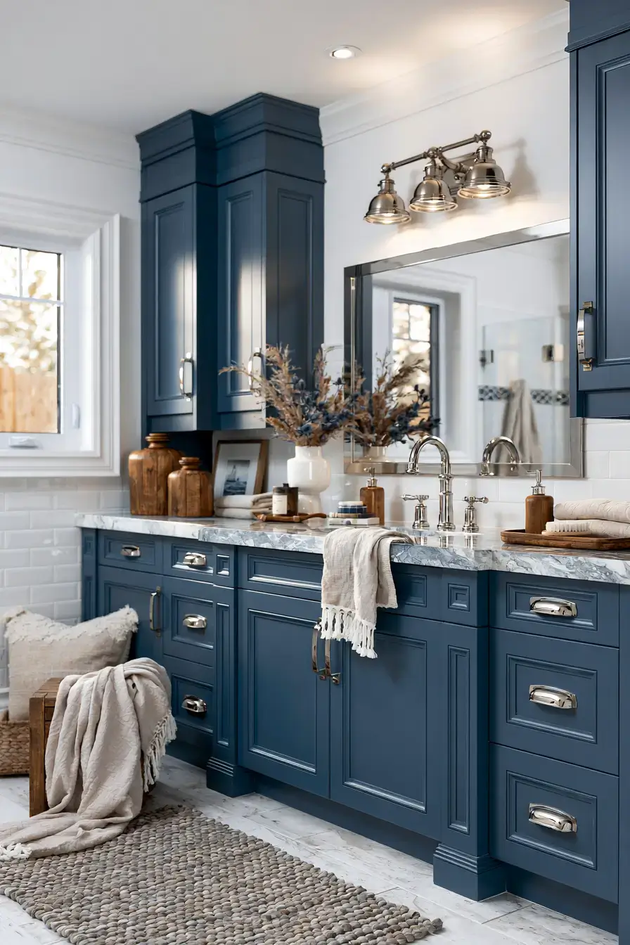29 Nautical Bathroom Ideas for a Harbor-Side Morning 14 nautical bathroom