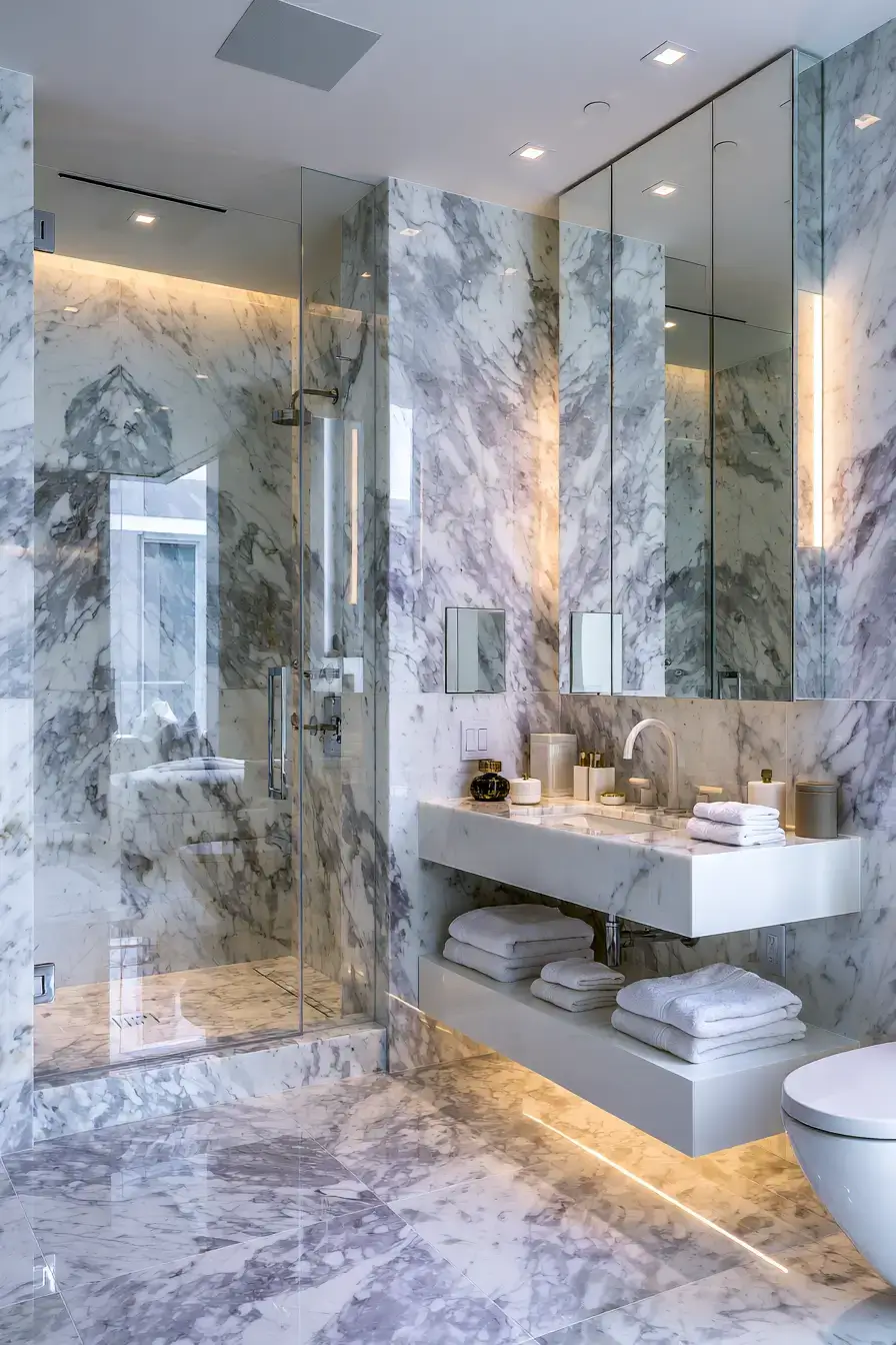 29 Natural Stone Bathroom Ideas Built to Outlast Trends 15 natural stone bathroom