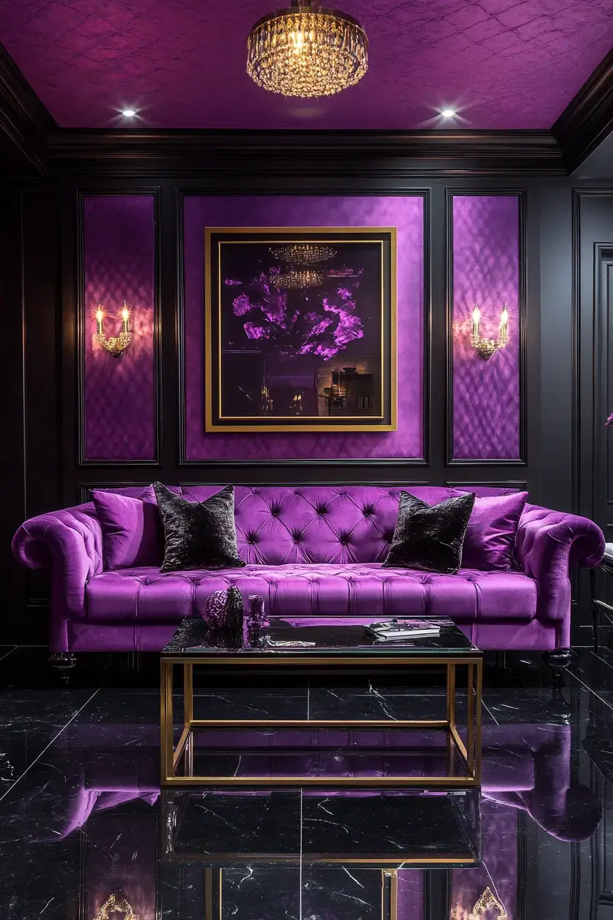 29 Purple Living Room Ideas That Prove the Color Deserves a Comeback 15 purple living room