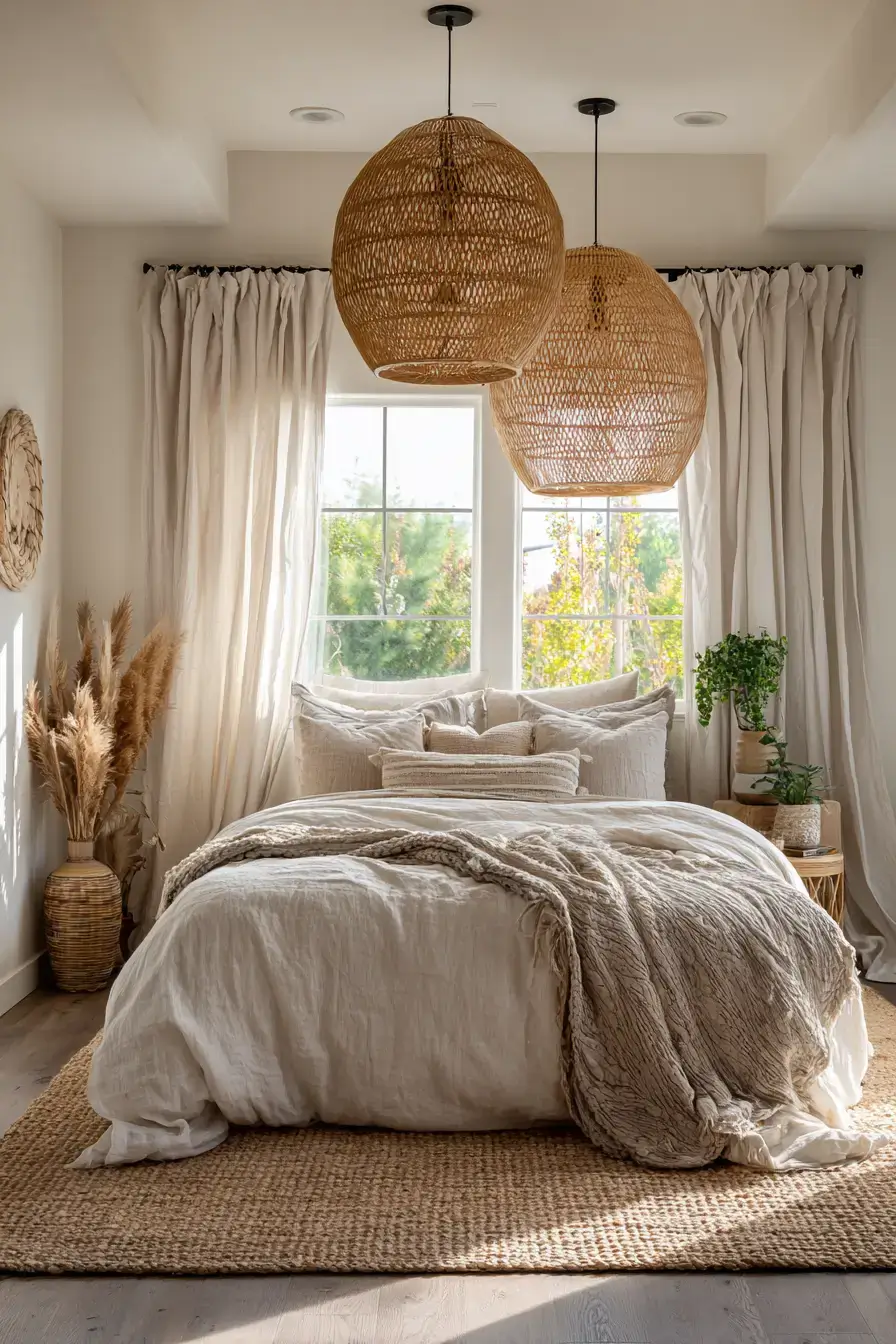 29 Boho Bedroom Lighting Ideas for the Softest Evening Glow 16 boho bedroom lighting ideas