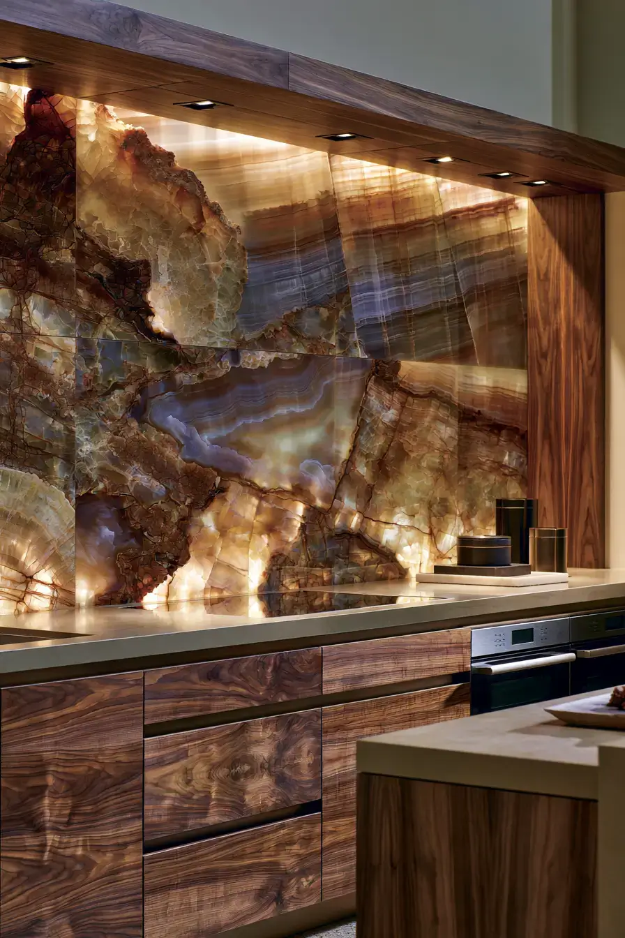 29 Natural Stone Backsplash Kitchen Ideas With Real Texture 16 natural stone backsplash kitchen