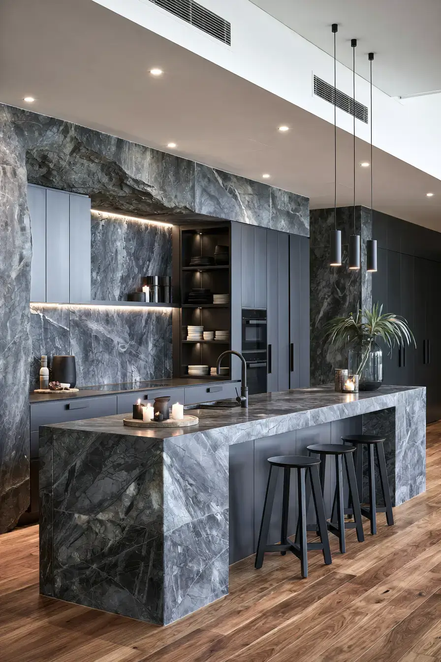 29 Stone Kitchen Ideas for Cooks Who Like Substance 16 stone kitchen