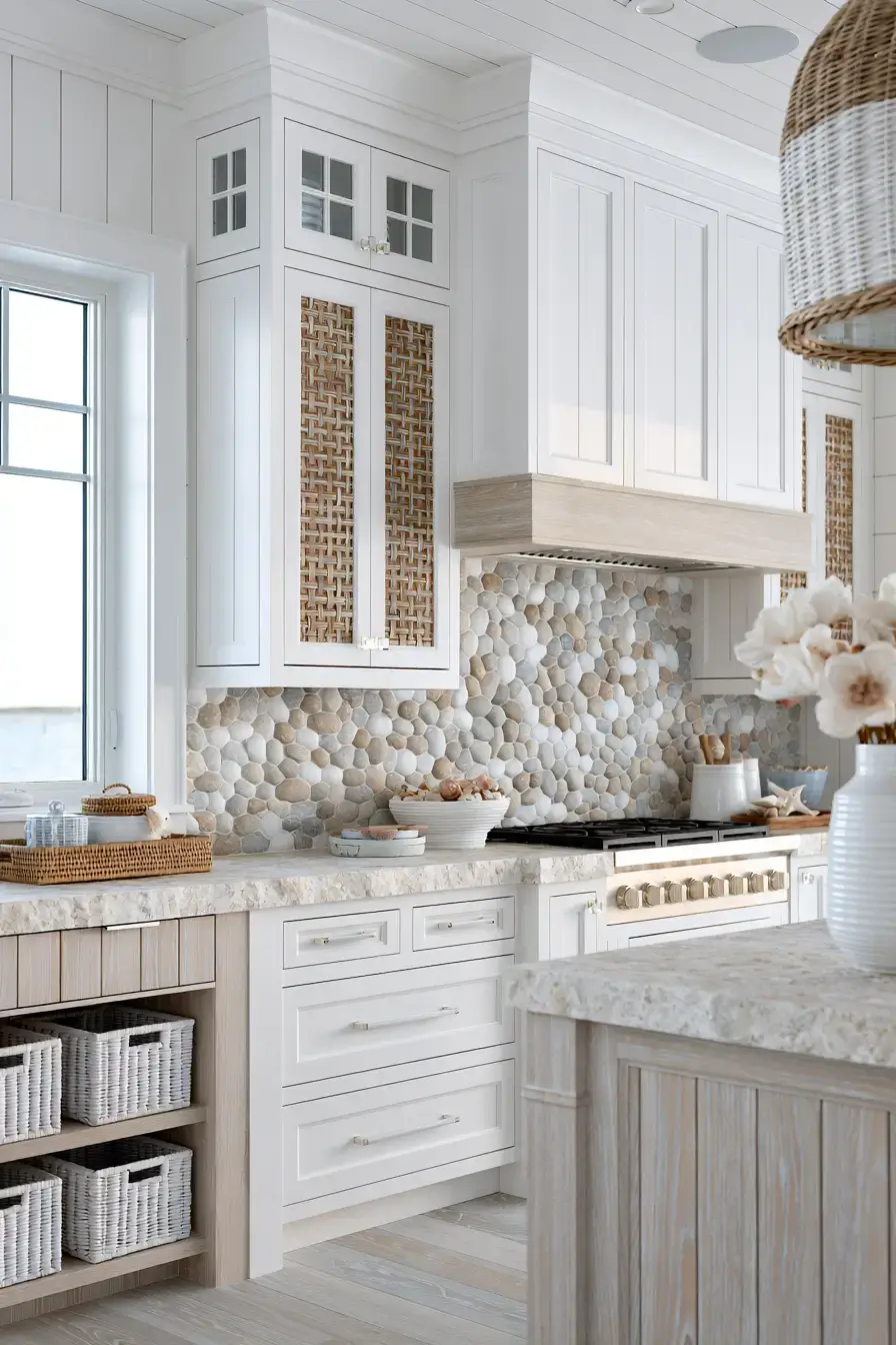 29 Natural Stone Backsplash Kitchen Ideas With Real Texture 17 natural stone backsplash kitchen
