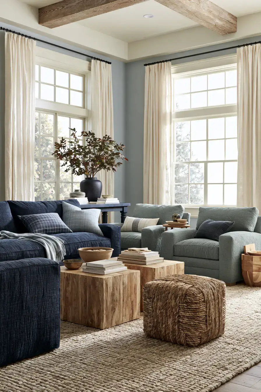 29 Navy and Sage Living Room Ideas for a Pairing That Just Works 17 navy and sage living room