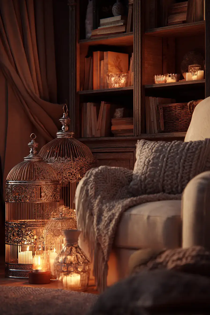29 Vintage Birdcage Decor Ideas That Give Flea Market Finds a Second Life 19 vintage birdcage decor ideas