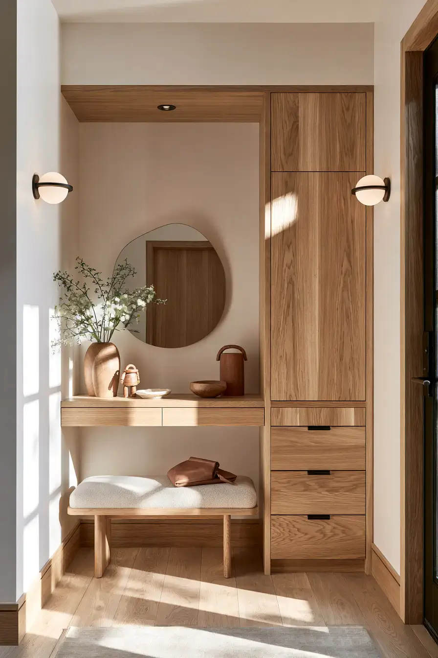 29 Japandi Entryway Ideas for a Calm First Step Inside 19 japandi entryway