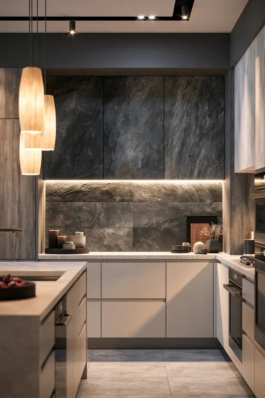 29 Natural Stone Backsplash Kitchen Ideas With Real Texture 19 natural stone backsplash kitchen