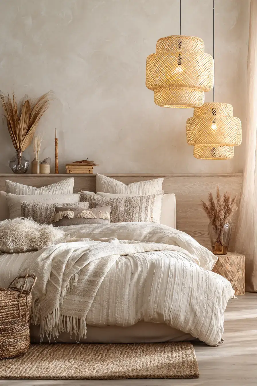 29 Boho Bedroom Lighting Ideas for the Softest Evening Glow 19 boho bedroom lighting ideas