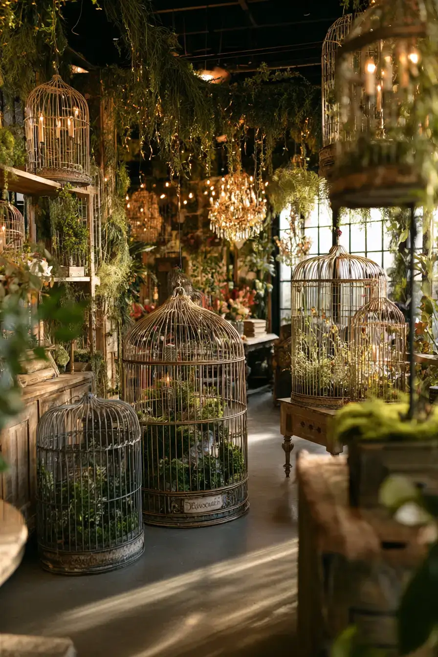 29 Vintage Birdcage Decor Ideas That Give Flea Market Finds a Second Life 2 vintage birdcage decor ideas