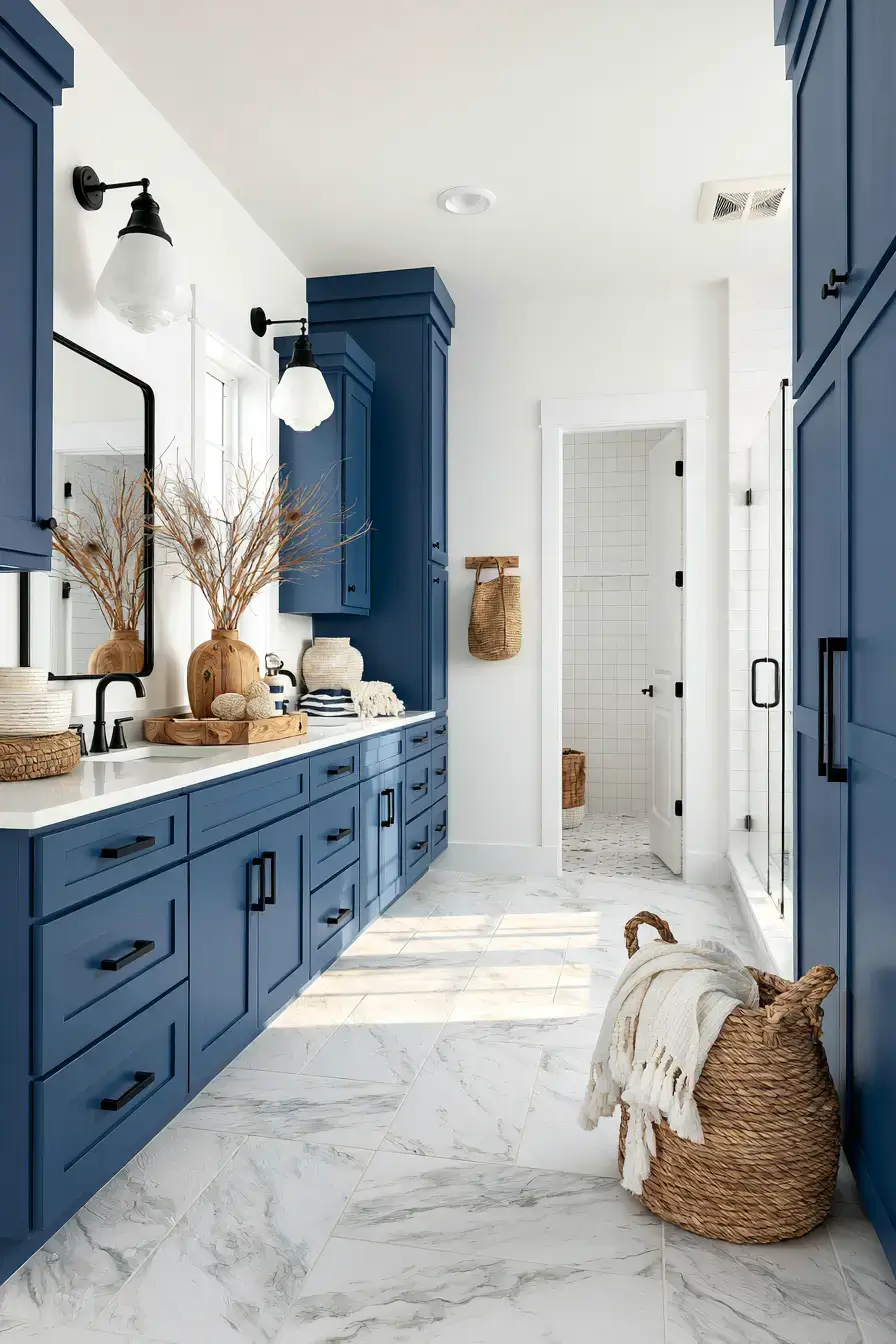 29 Nautical Bathroom Ideas for a Harbor-Side Morning 2 nautical bathroom