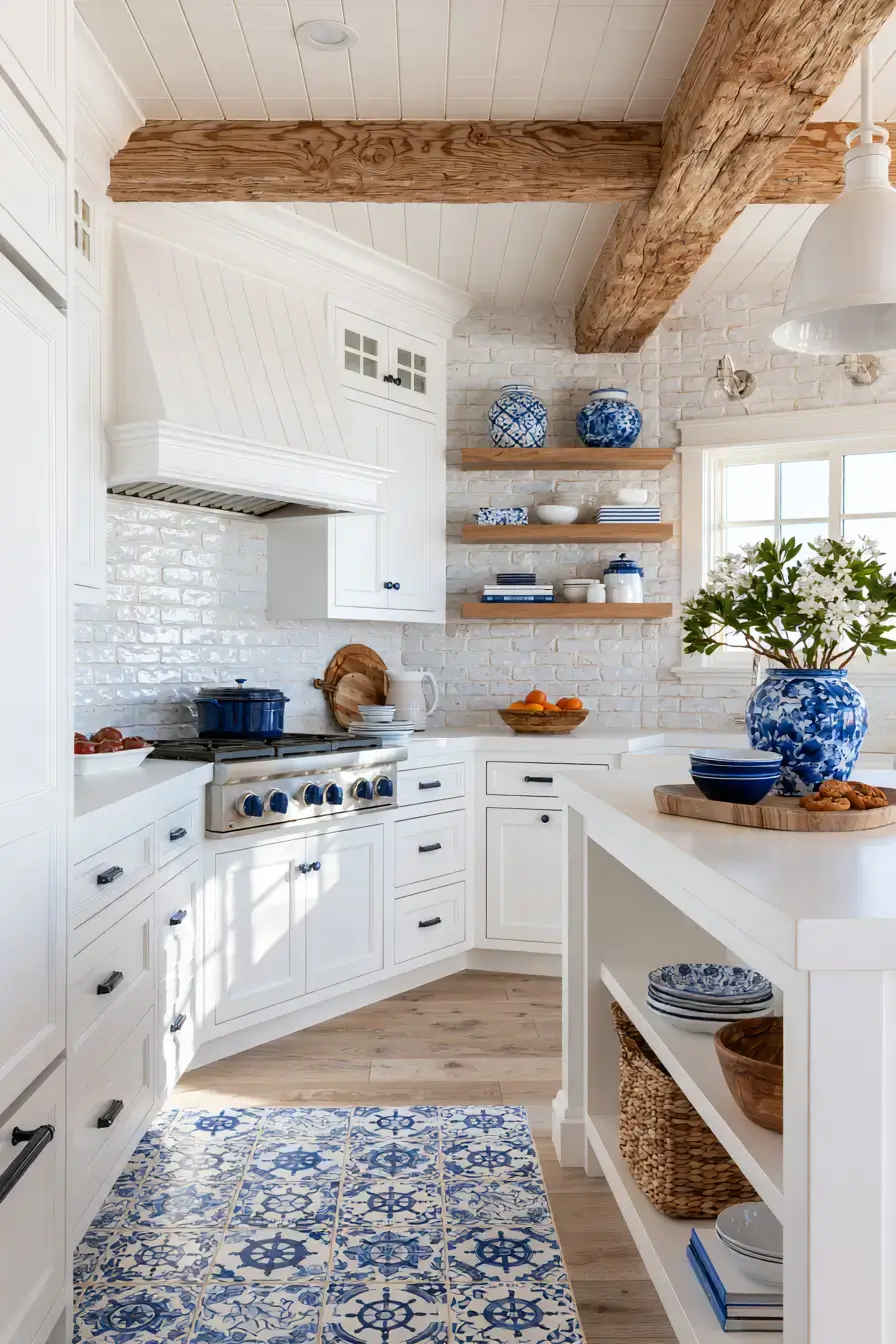 29 Nautical Kitchen Ideas for Cooking With a Sea Breeze 2 nautical kitchen