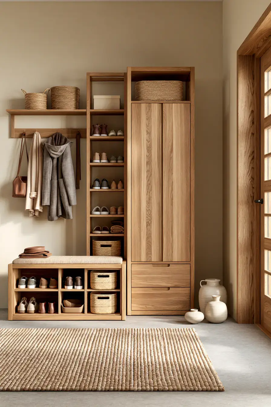 29 Japandi Entryway Ideas for a Calm First Step Inside 20 japandi entryway