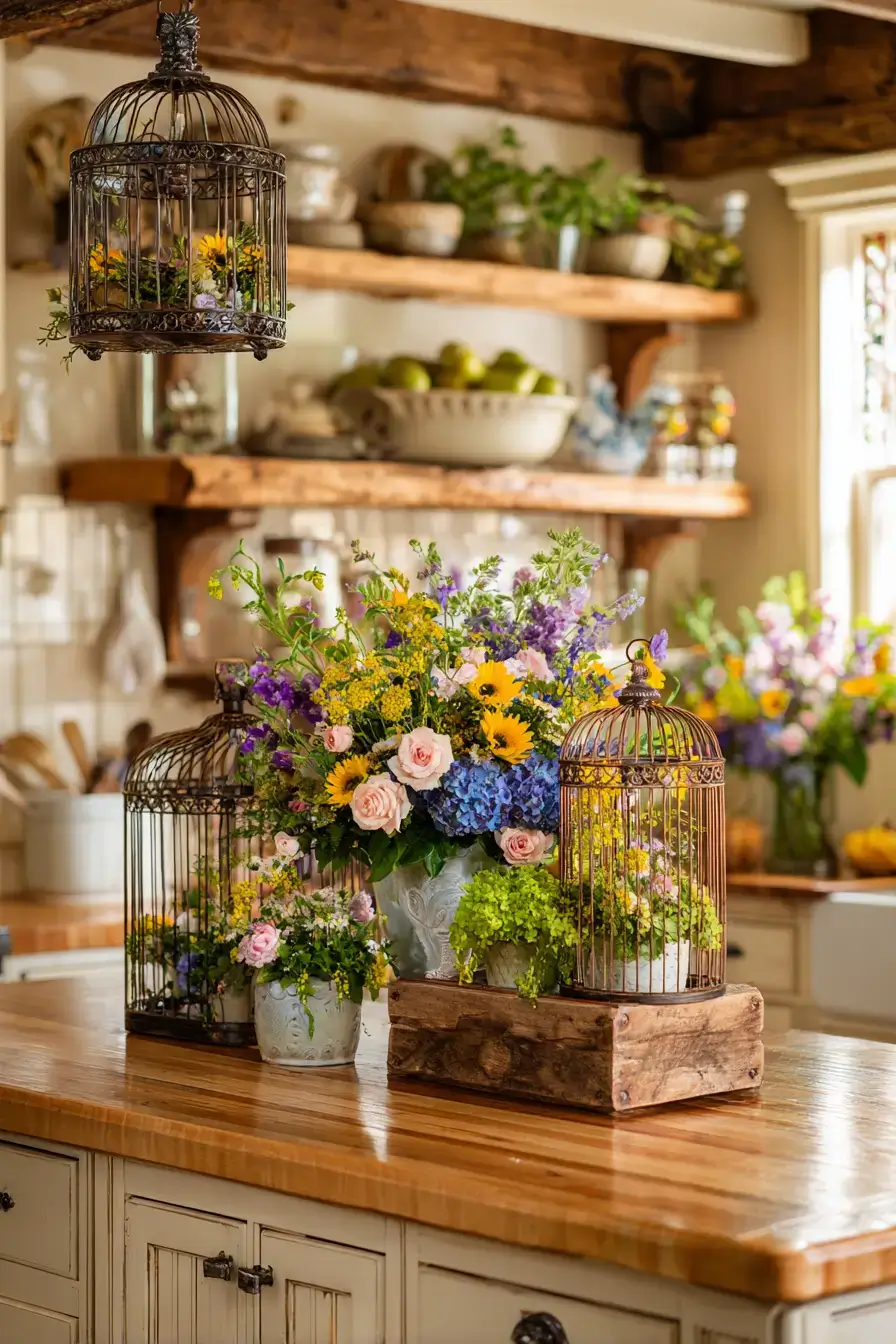 29 Vintage Birdcage Decor Ideas That Give Flea Market Finds a Second Life 20 vintage birdcage decor ideas