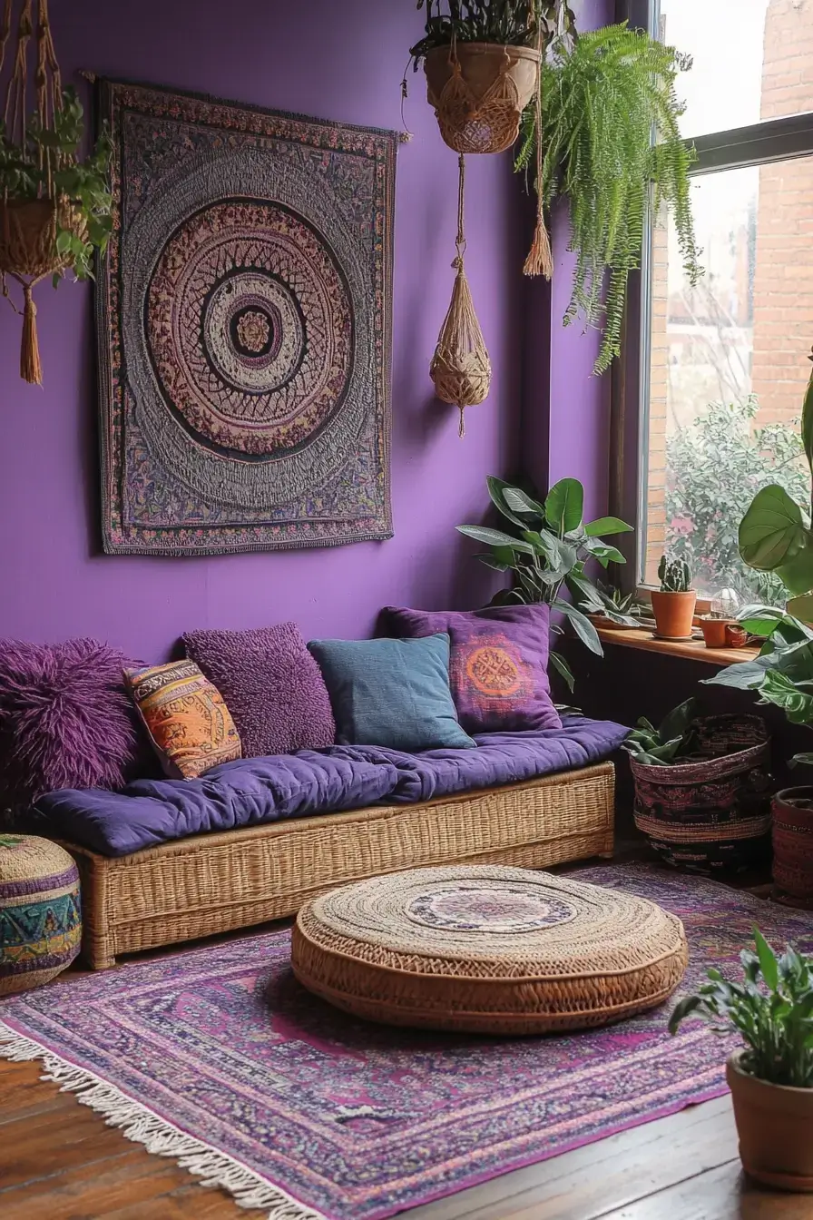 29 Purple Living Room Ideas That Prove the Color Deserves a Comeback 21 purple living room