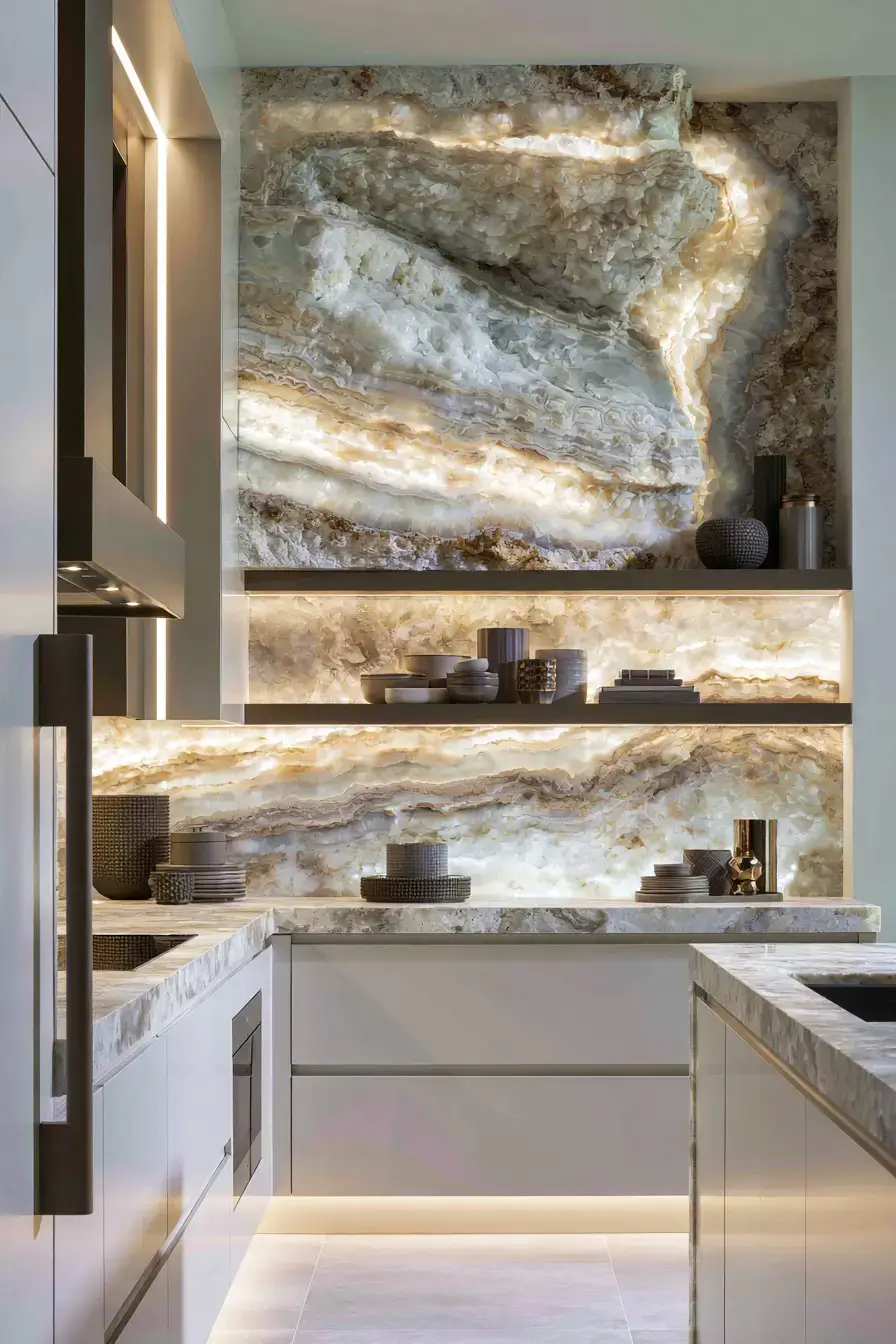 29 Natural Stone Backsplash Kitchen Ideas With Real Texture 21 natural stone backsplash kitchen