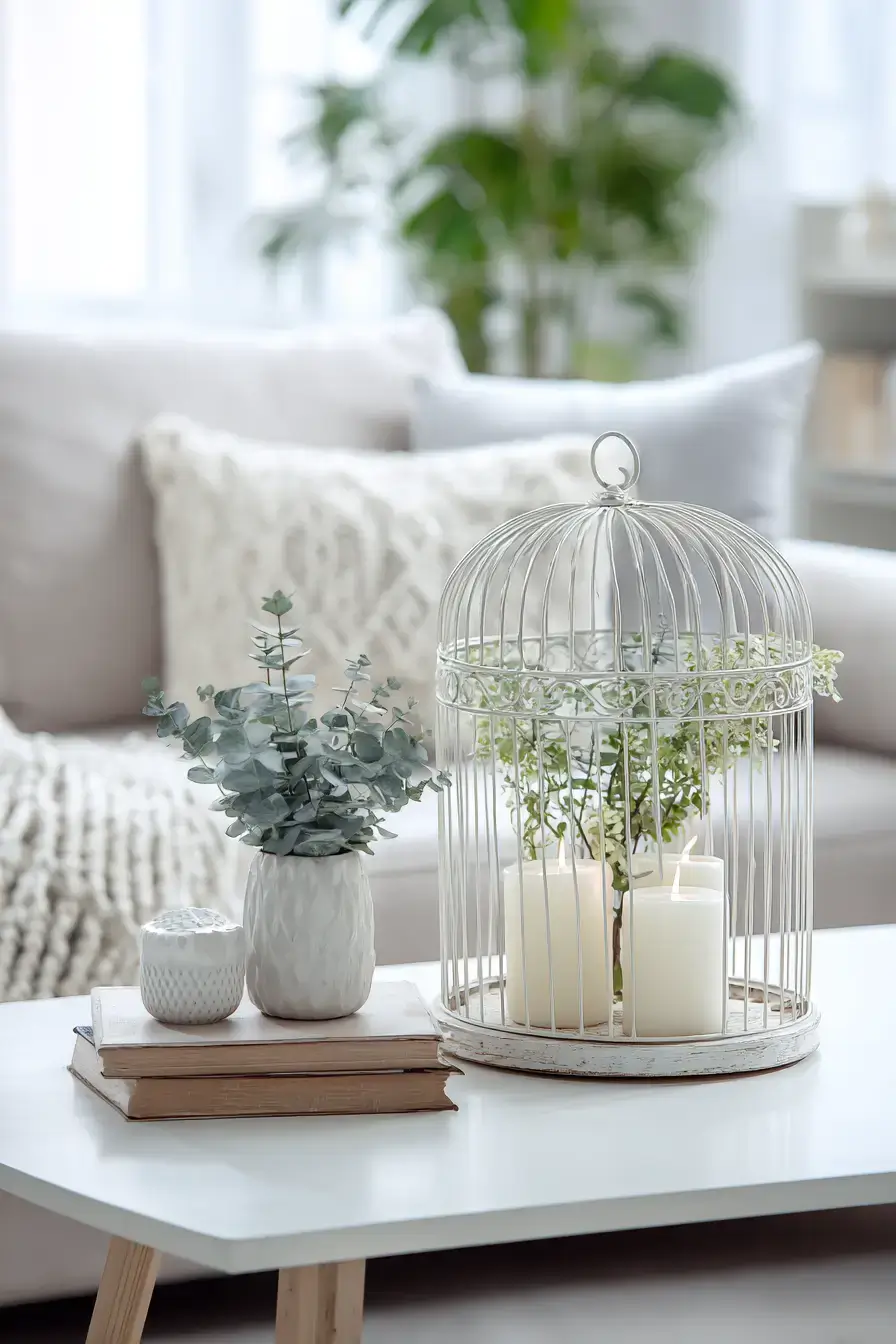 29 Vintage Birdcage Decor Ideas That Give Flea Market Finds a Second Life 21 vintage birdcage decor ideas