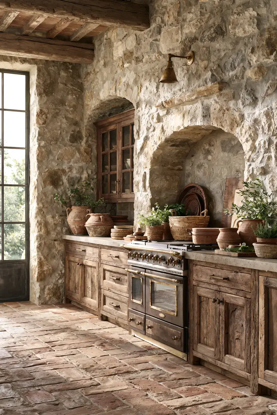 29 Stone Kitchen Ideas for Cooks Who Like Substance 21 stone kitchen