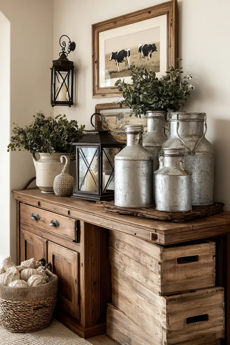 29 Vintage Milk Can Decor Ideas Straight From the Old Dairy Barn 21 vintage milk can decor ideas