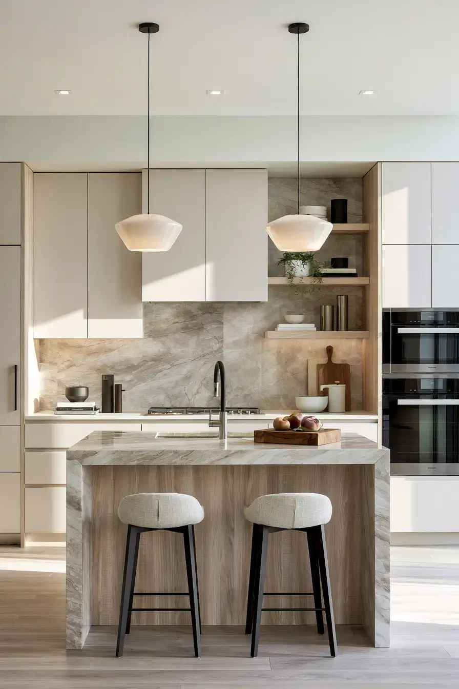 29 Natural Stone Backsplash Kitchen Ideas With Real Texture 22 natural stone backsplash kitchen