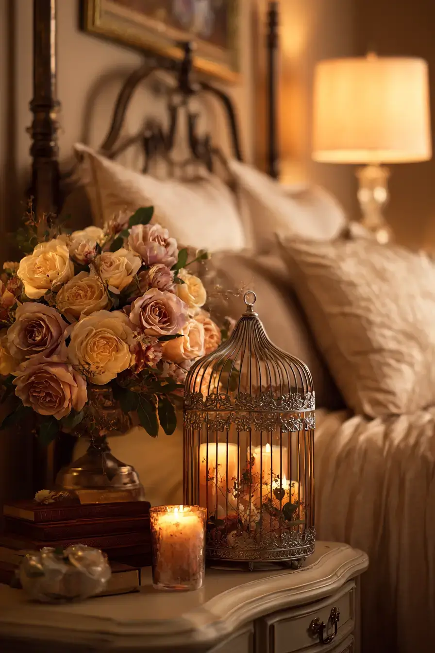 29 Vintage Birdcage Decor Ideas That Give Flea Market Finds a Second Life 22 vintage birdcage decor ideas