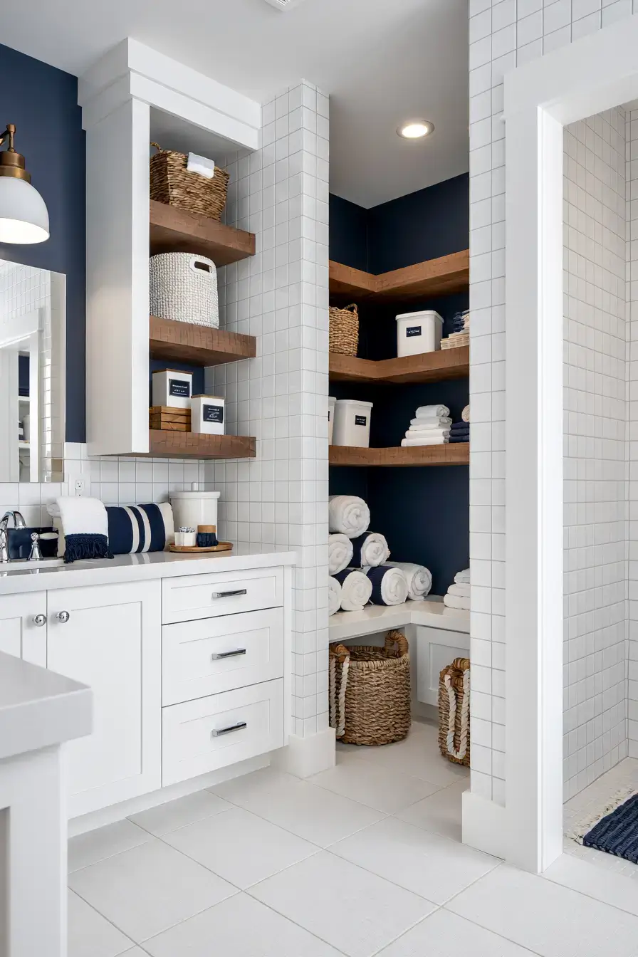 29 Nautical Bathroom Ideas for a Harbor-Side Morning 22 nautical bathroom