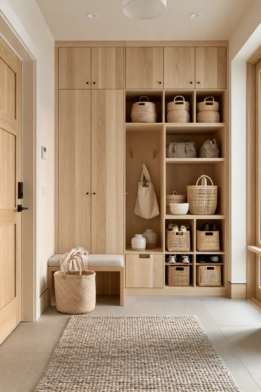 29 Japandi Entryway Ideas for a Calm First Step Inside 23 japandi entryway
