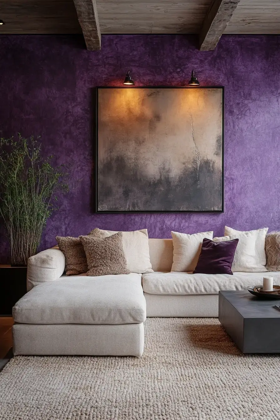 29 Purple Living Room Ideas That Prove the Color Deserves a Comeback 23 purple living room