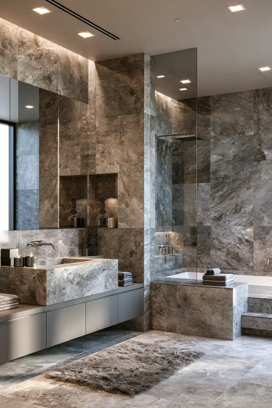 29 Stone Bathroom Ideas That Feel Carved From the Earth 24 stone bathroom