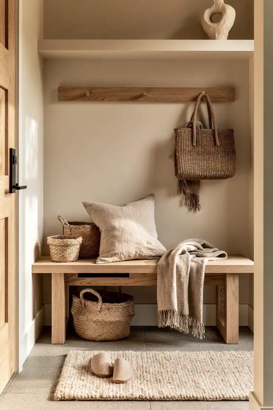 29 Japandi Entryway Ideas for a Calm First Step Inside 24 japandi entryway